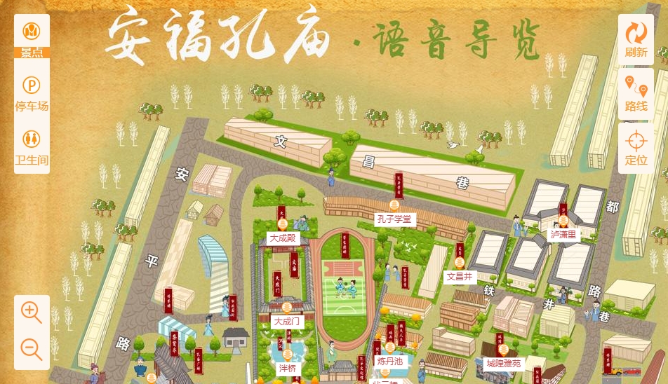 红安手绘地图：智慧景区智能化服务的延伸